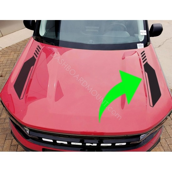 Vinyl Hood Accents stripes graphics for Ford Bronco Sport - V4