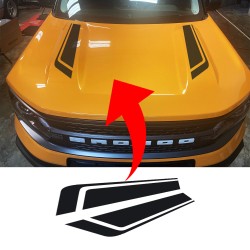 Vinyl Hood Accents stripe graphics for Ford Bronco Sport - V3