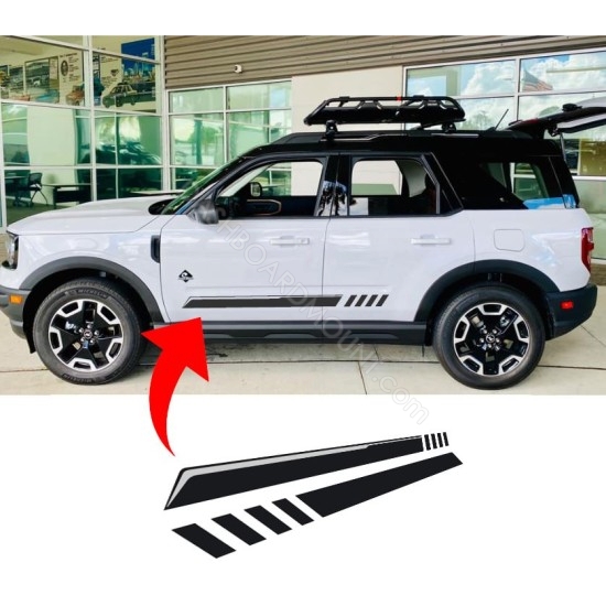 Ford Bronco Sport Door Body bottom stripe Graphic - v13