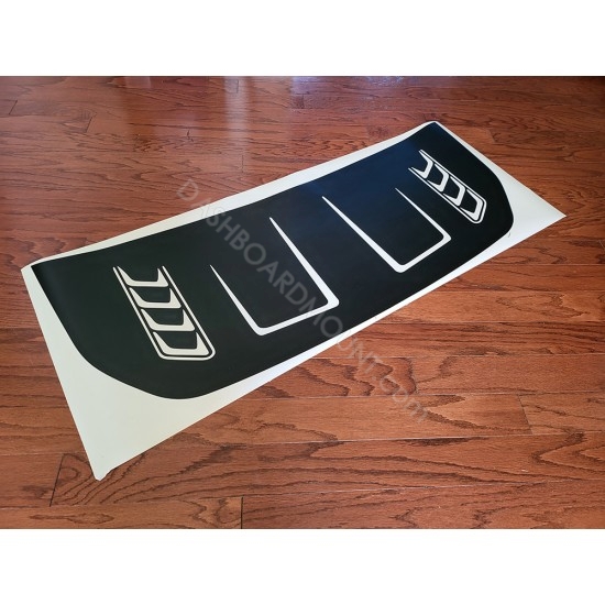 Hood bump with vent cut outs decal sticker for 6G Ford Bronco