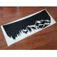 Hood bump Trees and mountains decal sticker for 6G Ford Bronco