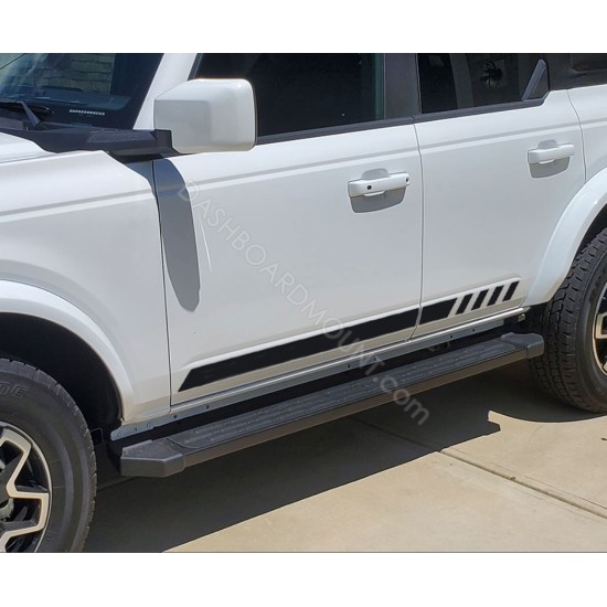 Body door side stripes decals graphics for 6G Ford Bronco - v1