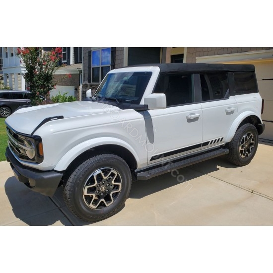 Body door side stripes decals graphics for 6G Ford Bronco - v1