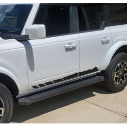 Side stripes body decals graphics Ford Bronco with Mountains