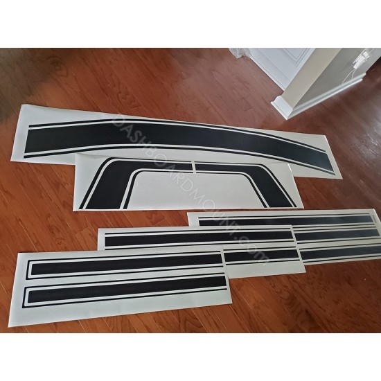 1960s Retro Body door side stripes graphics for 2021 2022 6G Ford Bronco