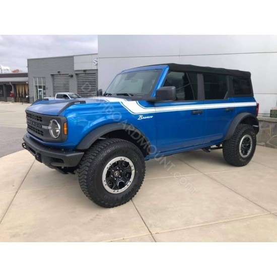 Retro Body & door side stripes graphics kit for 2021-2027 Ford Bronco  