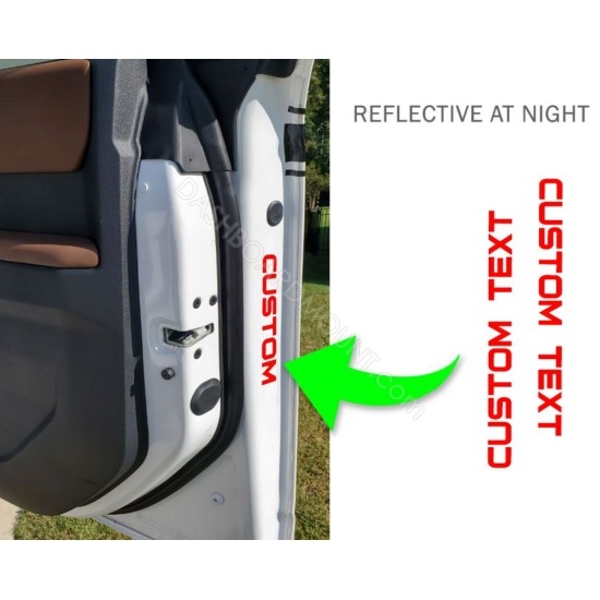 Door light Reflector letters for Ford Bronco door - 2pcs