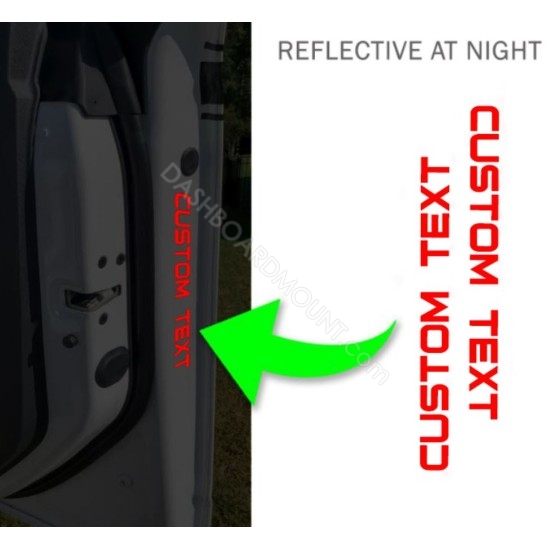 Door light Reflector letters for Ford Bronco door - 2pcs