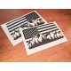 American Flag with mountains window decal for Ford Bronco V4