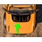 Hood bump with vent cut outs decal sticker for 6G Ford Bronco