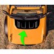 Hood bump decals in shape of vents decal sticker for 6G Ford Bronco