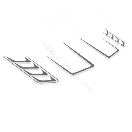 Hood bump decals in shape of vents decal sticker for 6G Ford Bronco