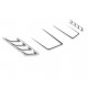 Hood bump decals in shape of vents decal sticker for 6G Ford Bronco