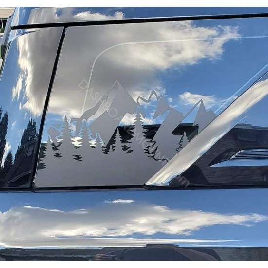Mountain & Trees Decal window decal for Bronco Sport - v5