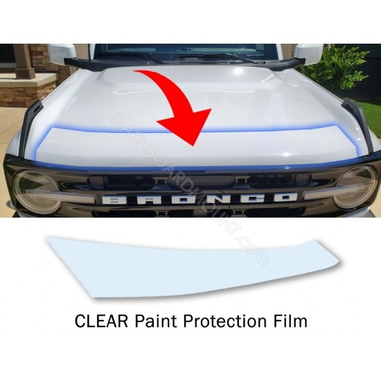 Clear Hood Protetion film PPF StoneGuard for Ford Bronco 6G - CLEAR