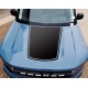 Matte Black Hood vinyl graphics for Ford Bronco Sport