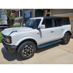 Vinyl Color step running board overlay vinyl decals compatible with Ford Bronco