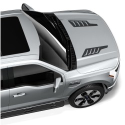Black hood louvers decal graphics for Ford Lightning - v15