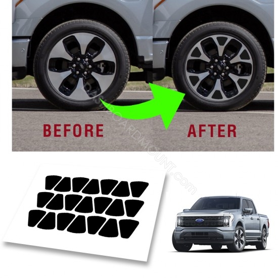 Wheel rim vinyl decal stickers for Ford Lightning