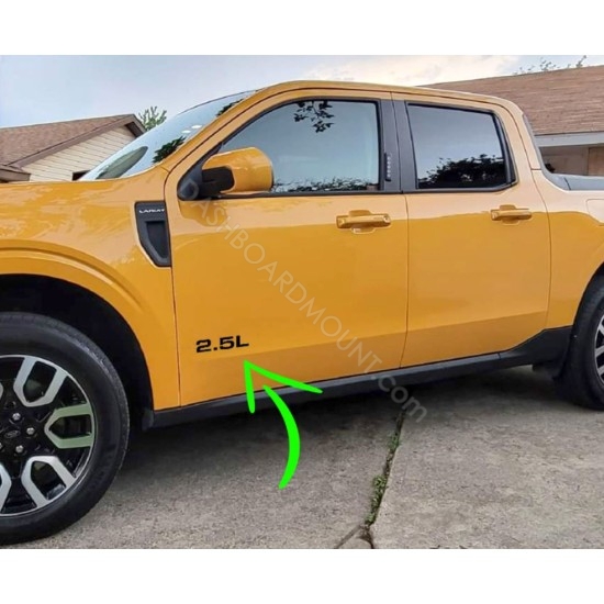 2.5L engine size door graphics Decal for Ford Maverick 