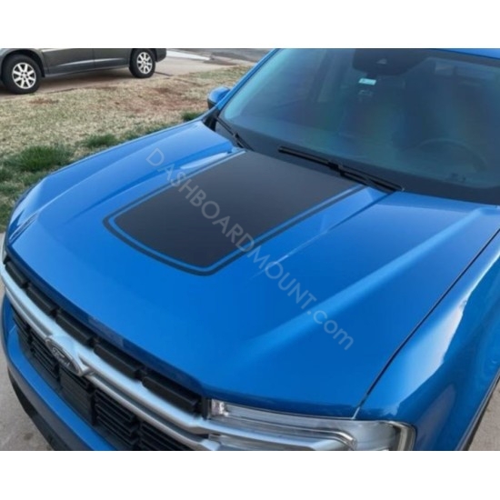 Hood blackout Graphics for Ford Maverick - v3