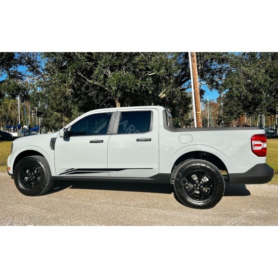 Modern side door stripes for Ford Maverick - v13
