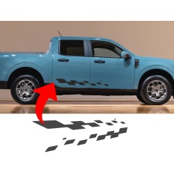 Side door checker graphics for Ford Maverick  - v5
