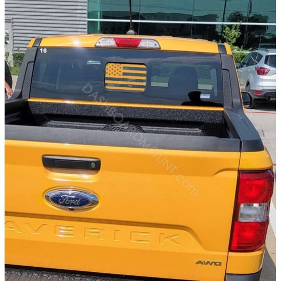 Maverick Rear Window American Flag  decal 