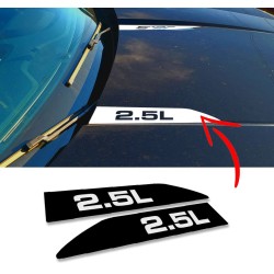 Cowl hood accent decals for Ford Maverick - 2.5L