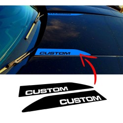 Cowl hood accent decals for Ford Maverick with Custom Text