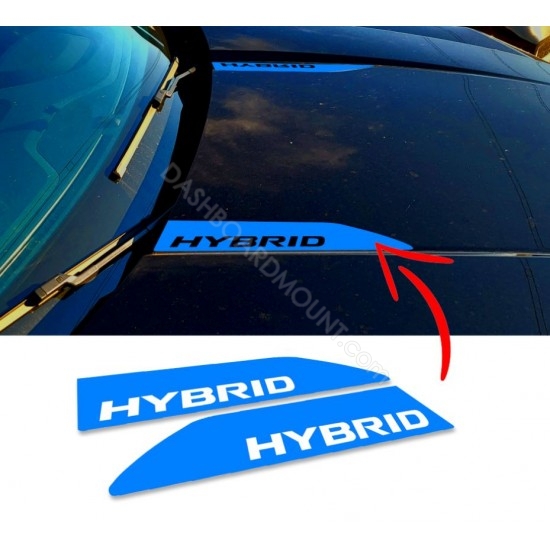 Cowl hood accent decals for Ford Maverick - HYBRID