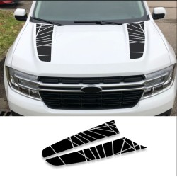  Hood accent Graphics stripes for Ford Maverick - v14