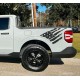 Bedside American Flag graphics Decals for Ford Maverick  - v11