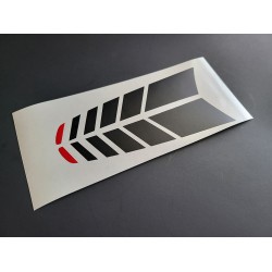  Hood Stripes with Red accent for Ford Maverick - v12