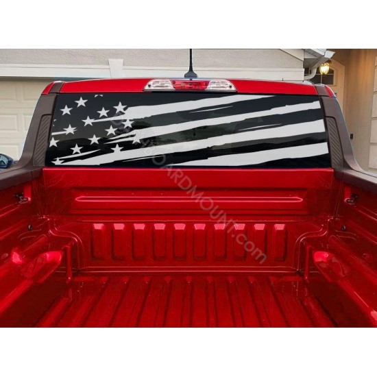 American Flag Graphics Rear window Decal for Ford Maverick - v2