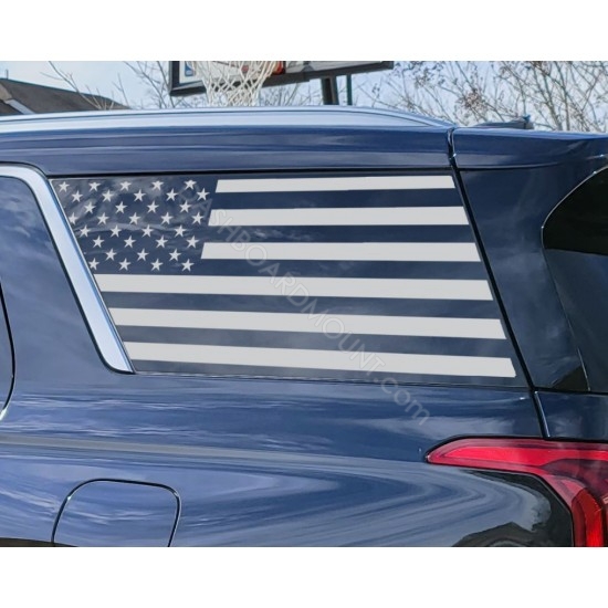 3rd Window American Flag vinyl graphics for Hyundai Palisade - V1