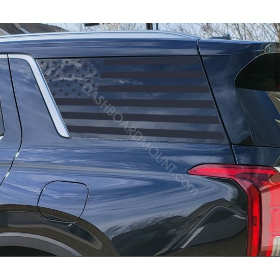 3rd Window American Flag vinyl graphics for Hyundai Palisade - V1