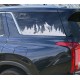 3rd Window Trees Mountains scene vinyl graphics for Hyundai Palisade - V3