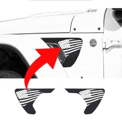 Jeep Fender vent accent decal - Flag 2