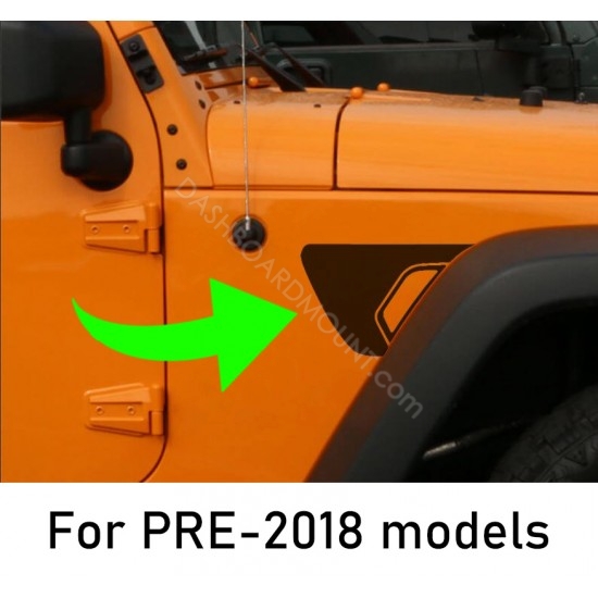 Jeep Wrangler Fender vent accent decal ('12 - '17) - Style 10