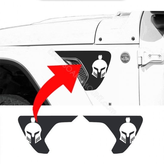 Gladiator Fender vent accent decal - Style 2