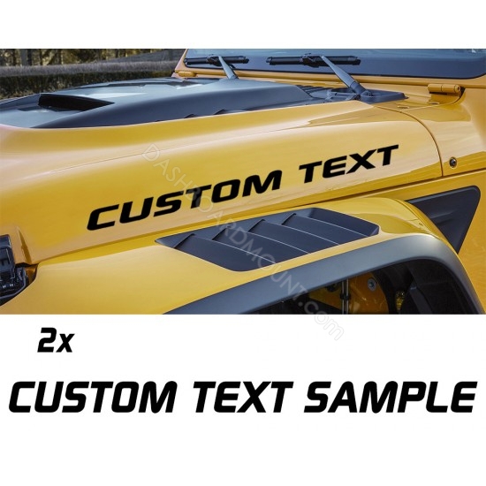 Jeep Hood Custom Text
