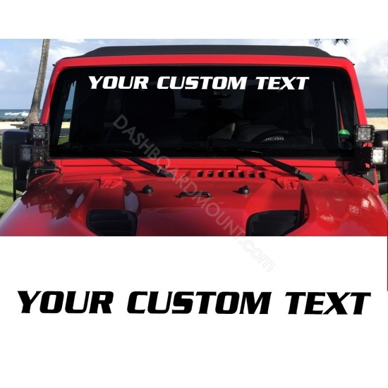 Car Windshield custom Text (style 1)
