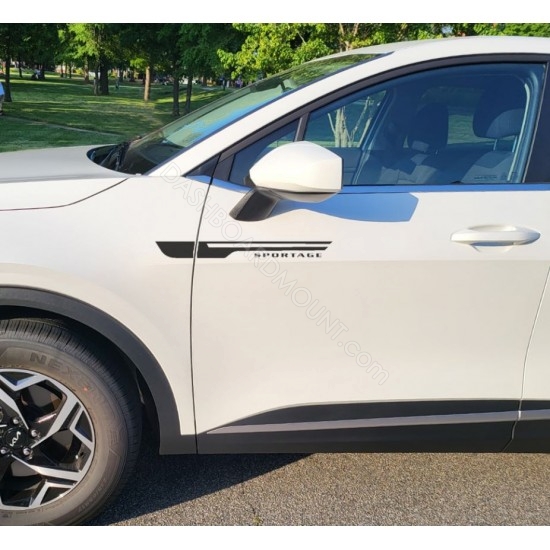 Kia Sportage Fender accent decal sticker - style 1
