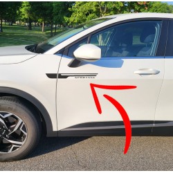 Kia Sportage Fender accent decal sticker - style 1