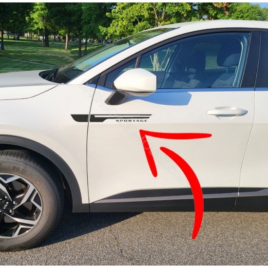 Kia Sportage Fender accent decal sticker - style 1