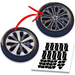 Kia Telluride accent wheel decals stickers