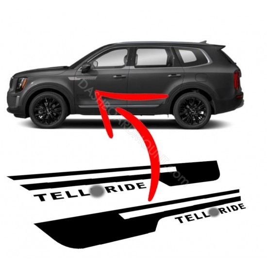 Kia Telluride Fender accent decal sticker - style 1
