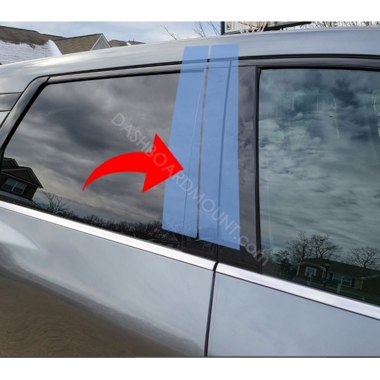 Antiscratch piano finish door handles for Nissan Pathfinder (B pillar)
