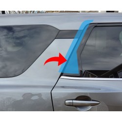 Antiscratch piano finish door handles for Nissan Pathfinder (C pillar)